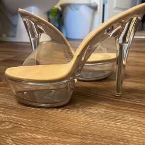 Clear Transparent Platform Heels